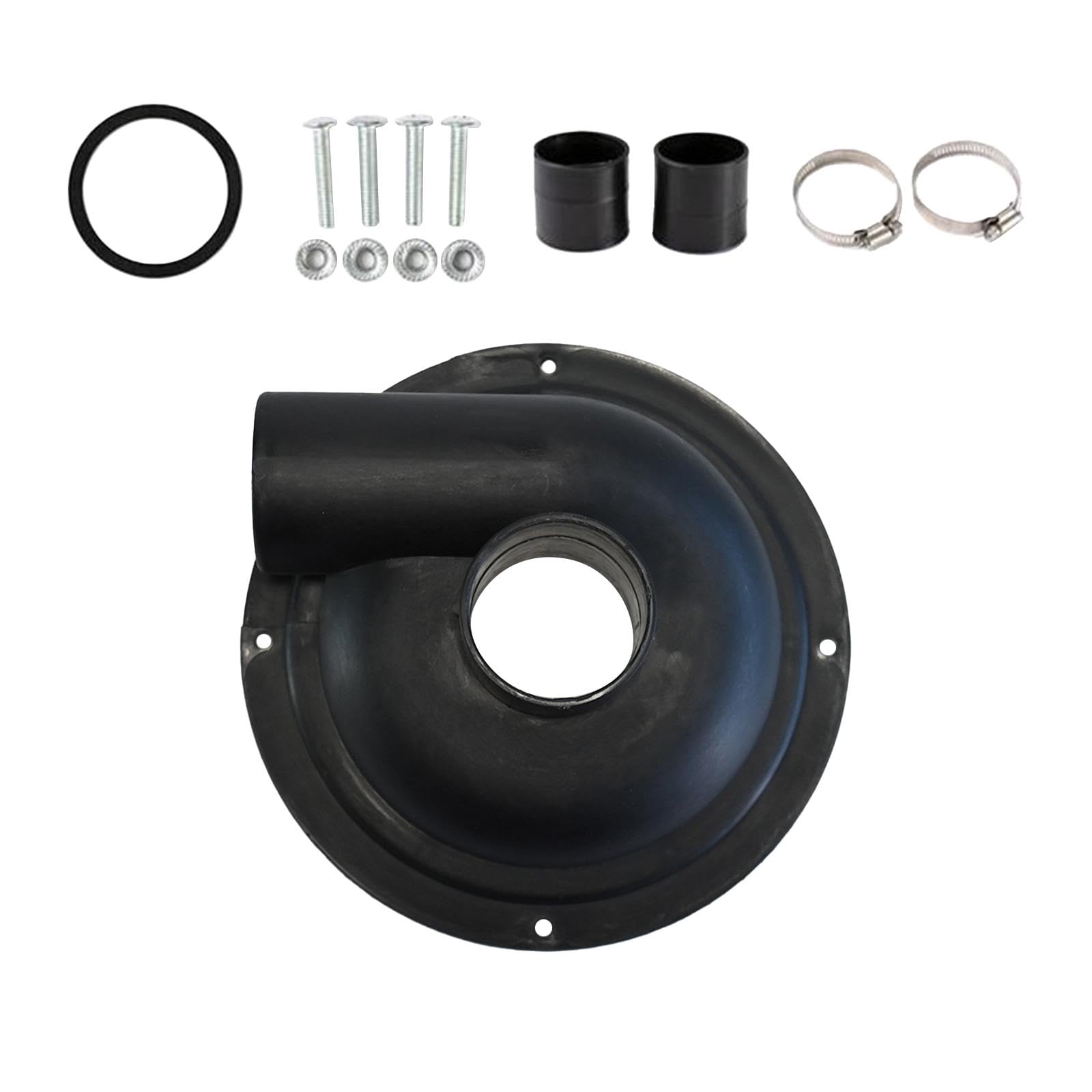 Separatore di polvere sottovuoto, filtro ciclone, leggero, durevole, segatura, lavorazione del legno, raccoglitore di polvere fai da te, copertura ciclonica, nero