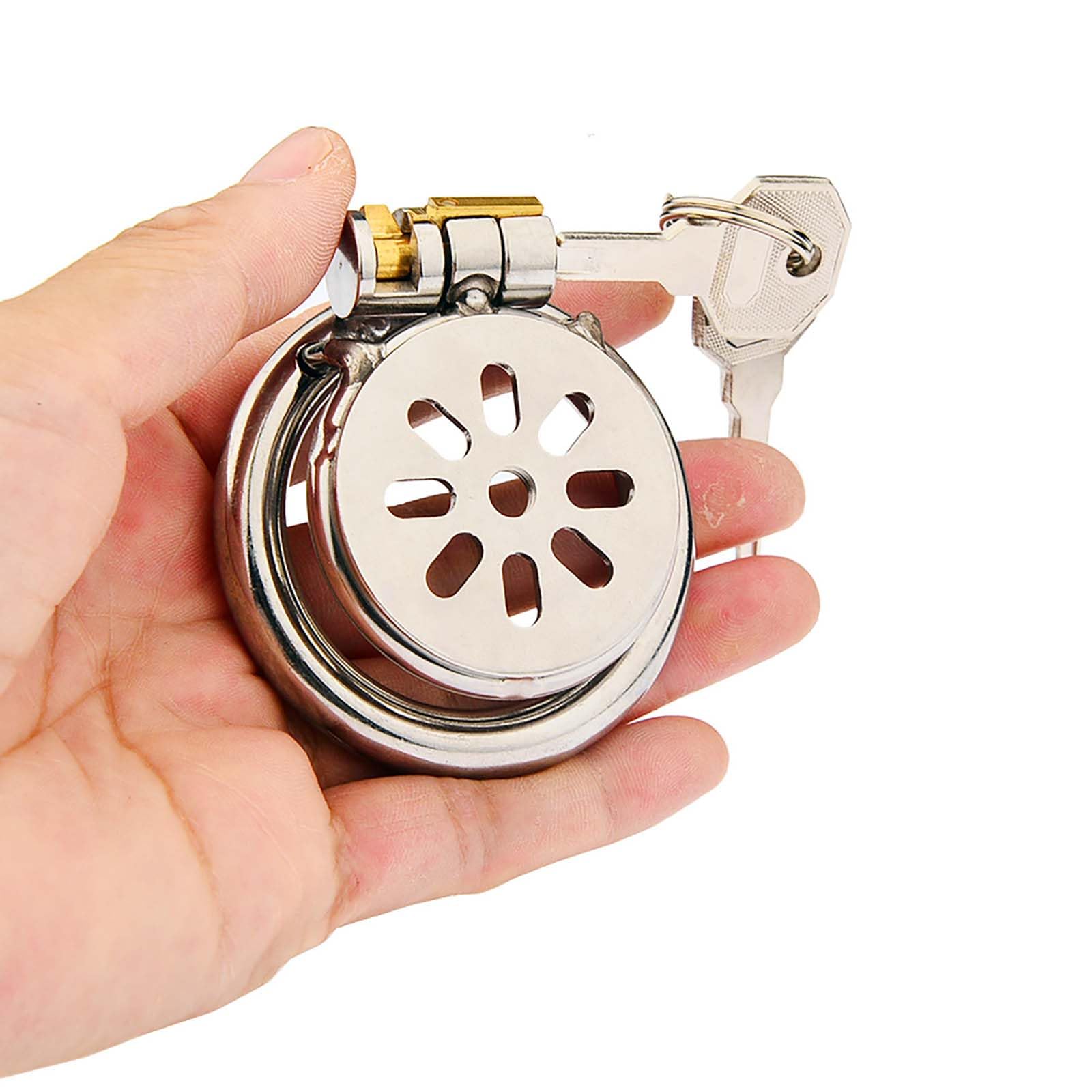 Accessori di protezione per gabbia di fitness piatta maschile in acciaio inossidabile con 1 tubo e 1 set di cinture -A50IT (B:40mm)