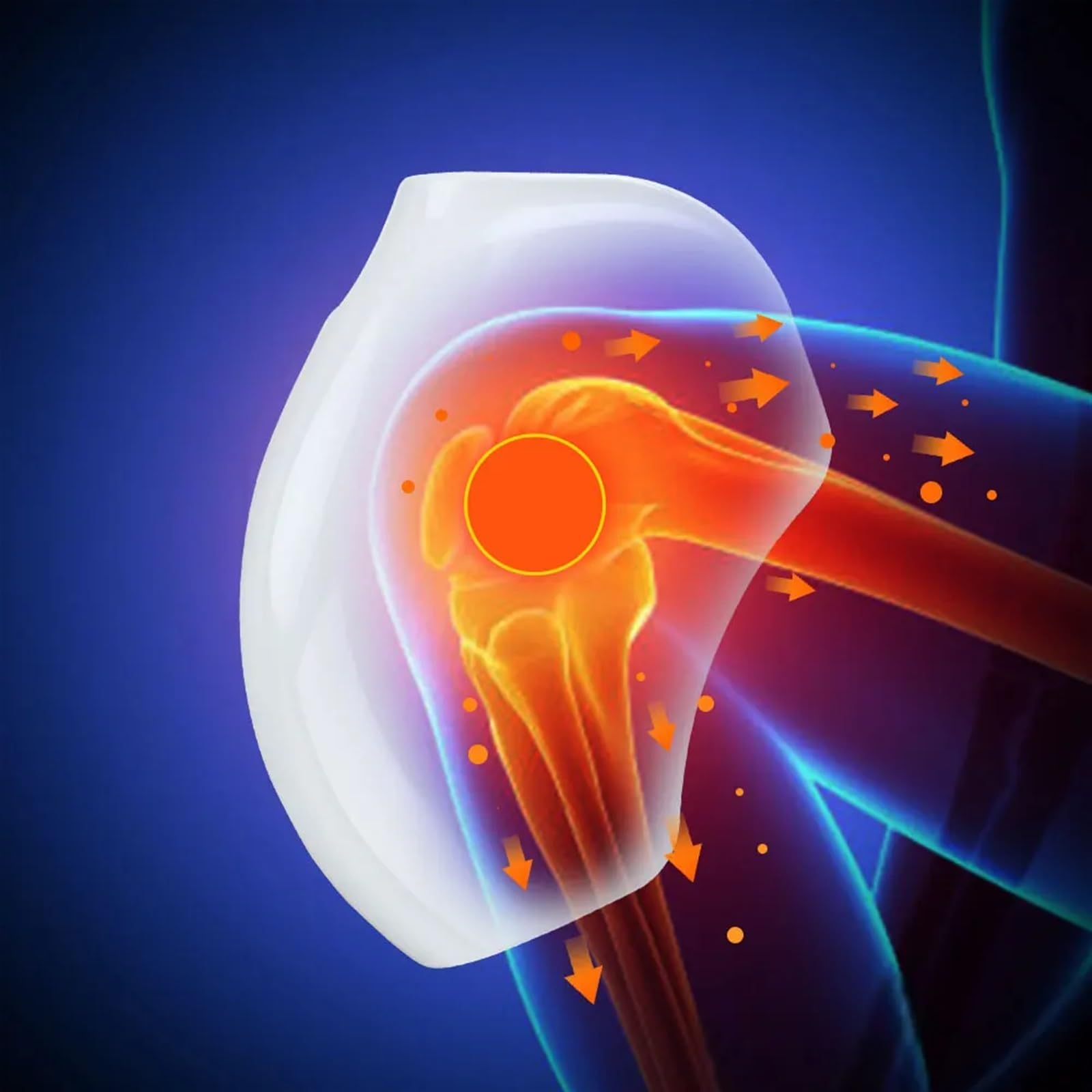 Massaggiatore elettrico for gambe a pressione d'aria for artrite Sollievo dal dolore articolare Vibrazione Presoterapia for ginocchio riscaldato a infrarossi Ginocchiera Sicuro da usare