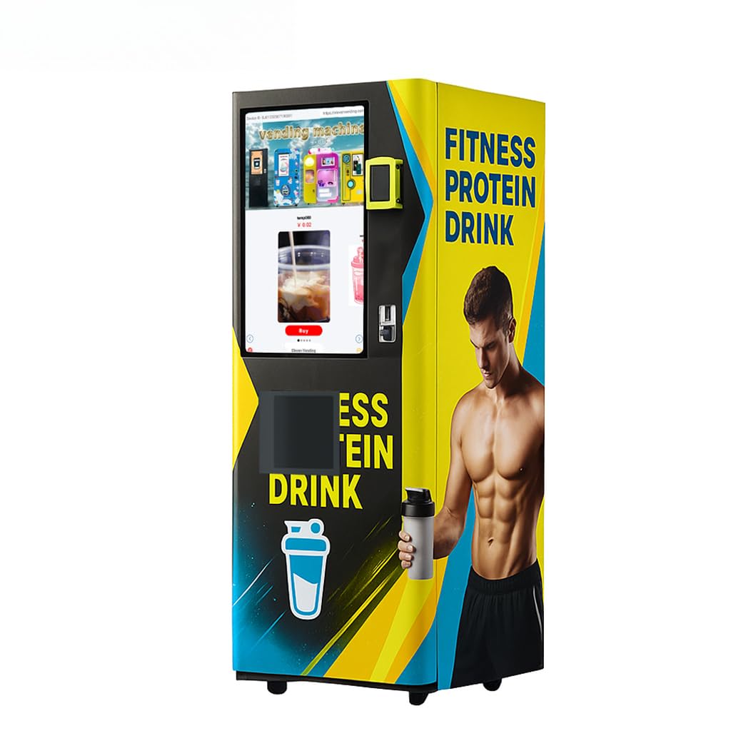 Protein Shake Vending Machine for Sale -Electronics Vending Equipment with Payment System Cloud Monitoring Perfect for 24 7