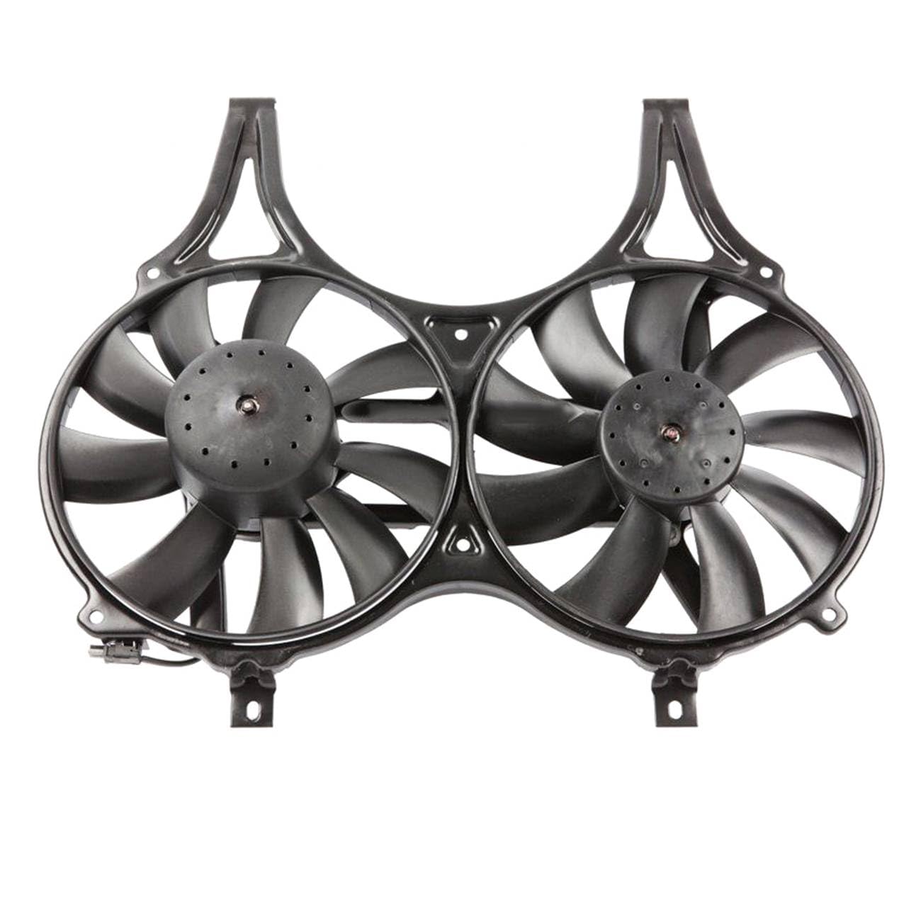 AWPWAY Radiator Cooling Fan Assembly W210 for Benz for E300 3.0L 1996-1997 for E320 3.2L 1996-1999 for E430 4.3L 1998-2002 for E55 AMG 5.5L 1999-2002 009158731 0015001693 SG0048