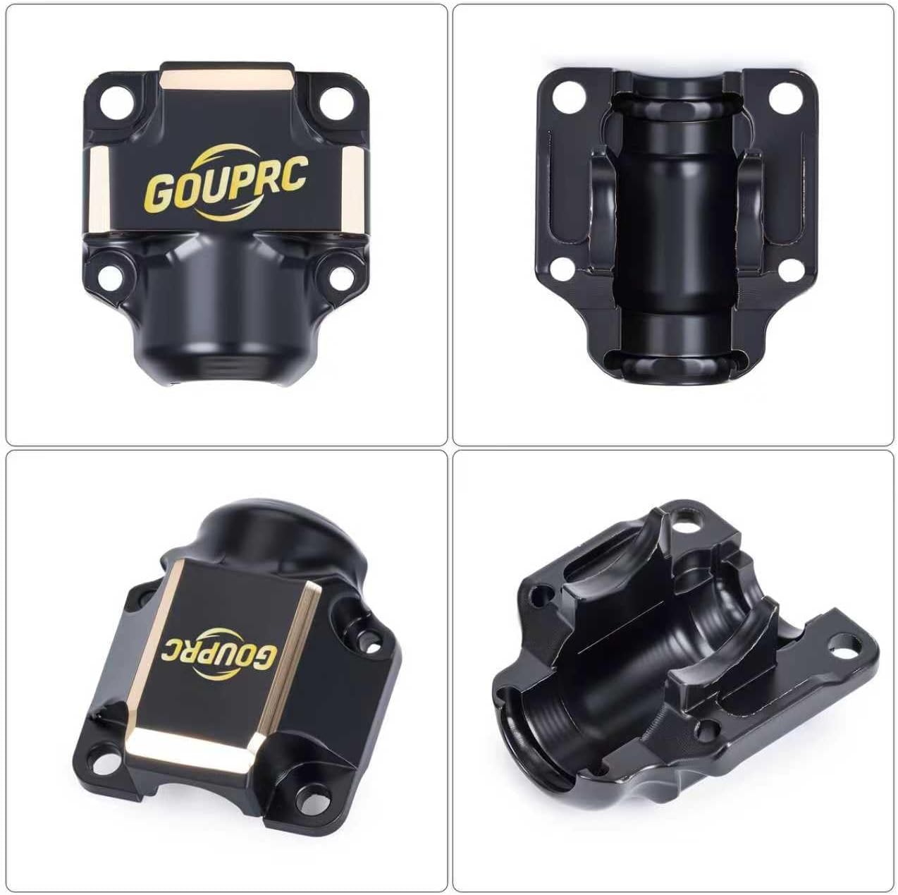 Brass Diff Covers Front & Rear Hubs Weights Steering Knuckles for SCX30 AXIAL 1/30 RC Crawler Upgrades