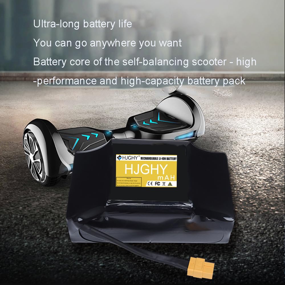 Batterie 36V 4,4Ah pour Hoverboard, Scooter électrique Auto-équilibré, Pack de Batteries Lithium 36 Volts pour Moteur de Scooter à Deux Roues avec X60