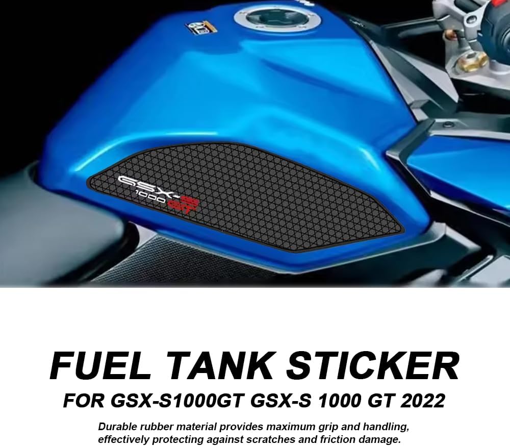 For GSX S1000 GT 2022 Motorcycle Tank Traction Pad Anti Slip Sticker Gas Knee Grip Protector