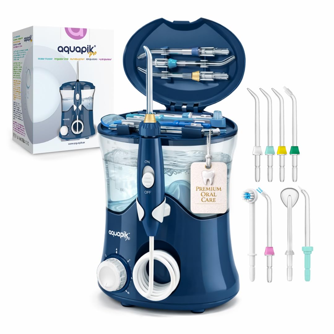 Boston Tech Aquapik Pro, hydropulseur dentaire, 8 buses, 10 niveaux