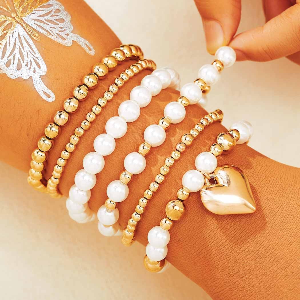 Latious Easter Stretch Bracelets Colorful Stackable Clay Beads Bracelet Bunny Egg Pendant Bracelets Set for Women - Image 6