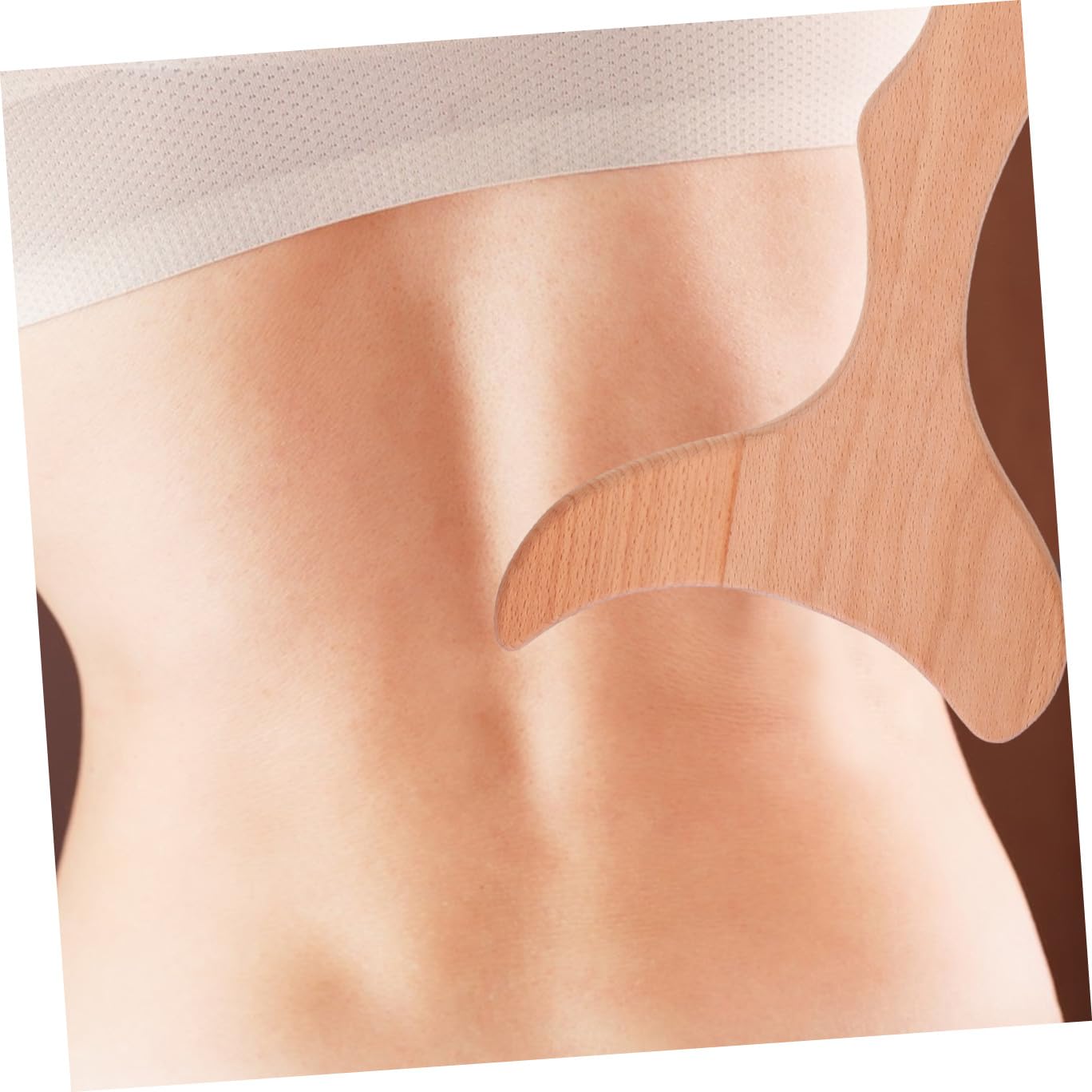 Ipetboom Holzmassage Schultermassagegerät mit Massagerolle Multifunktionaler Körperroller für Akupunkturmassage Leichtes Design Geeignet für Nacken und Beine im Home Supply