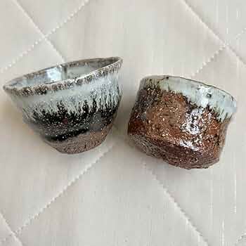 田中孝太　中川自然坊の弟子　唐津焼　朝鮮唐津　ぐい呑　酒器　酒呑　酒盃　2個 61dkJZY2tuL._UF350,350_QL50_.jpg