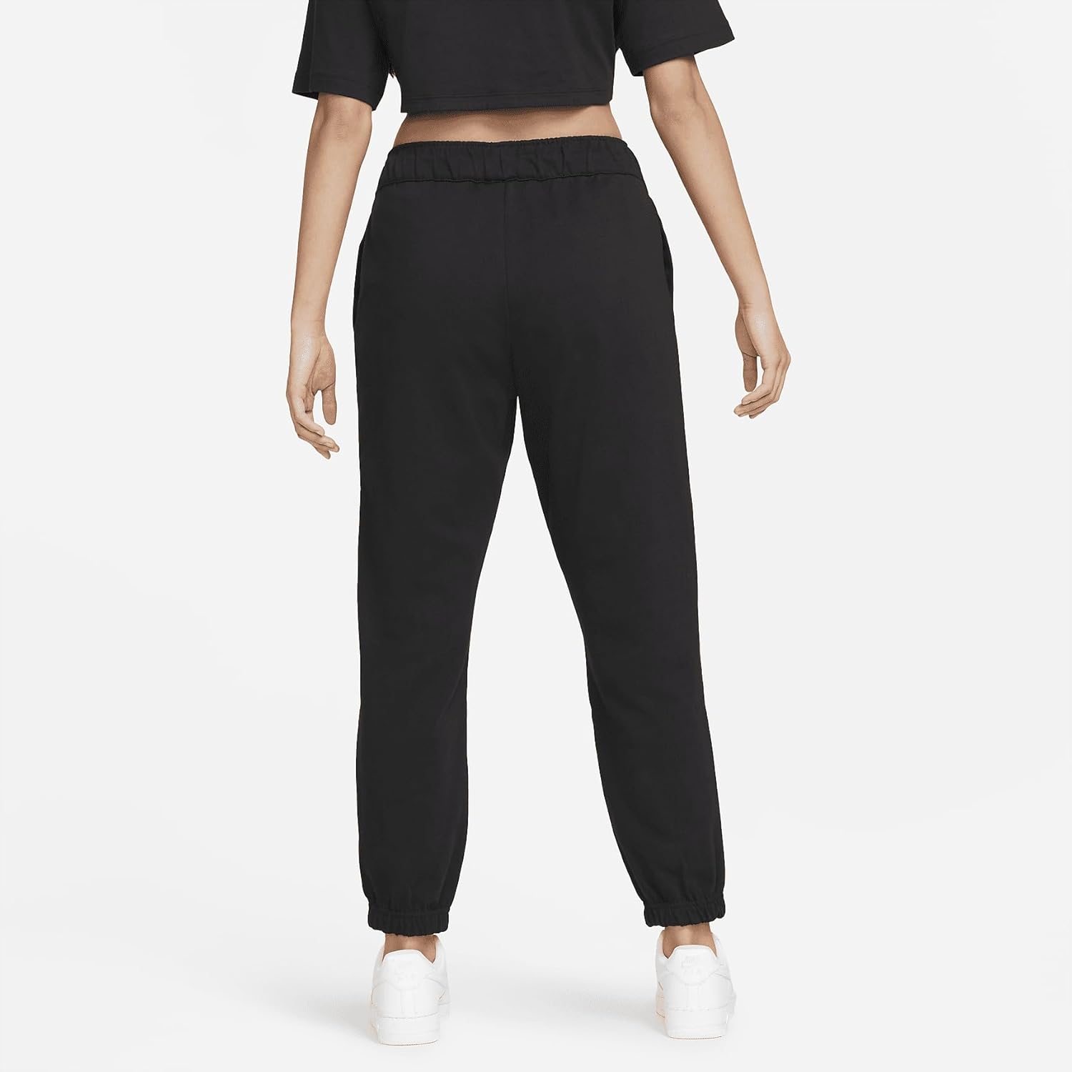 Nike Sportswear Women's Easy Joggers (DM6419-010, Black/White) Size X-Large - Image 2