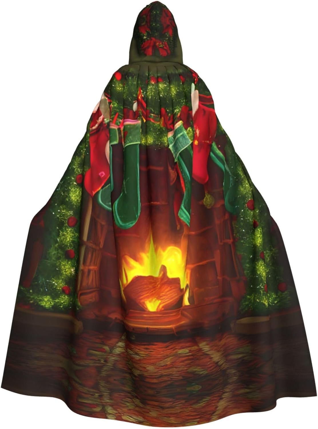 SSIMOO Merry Christmas Eye-Catching Cosplay Costume Cape for Women - Unisex Vampire Cloak for Halloween.