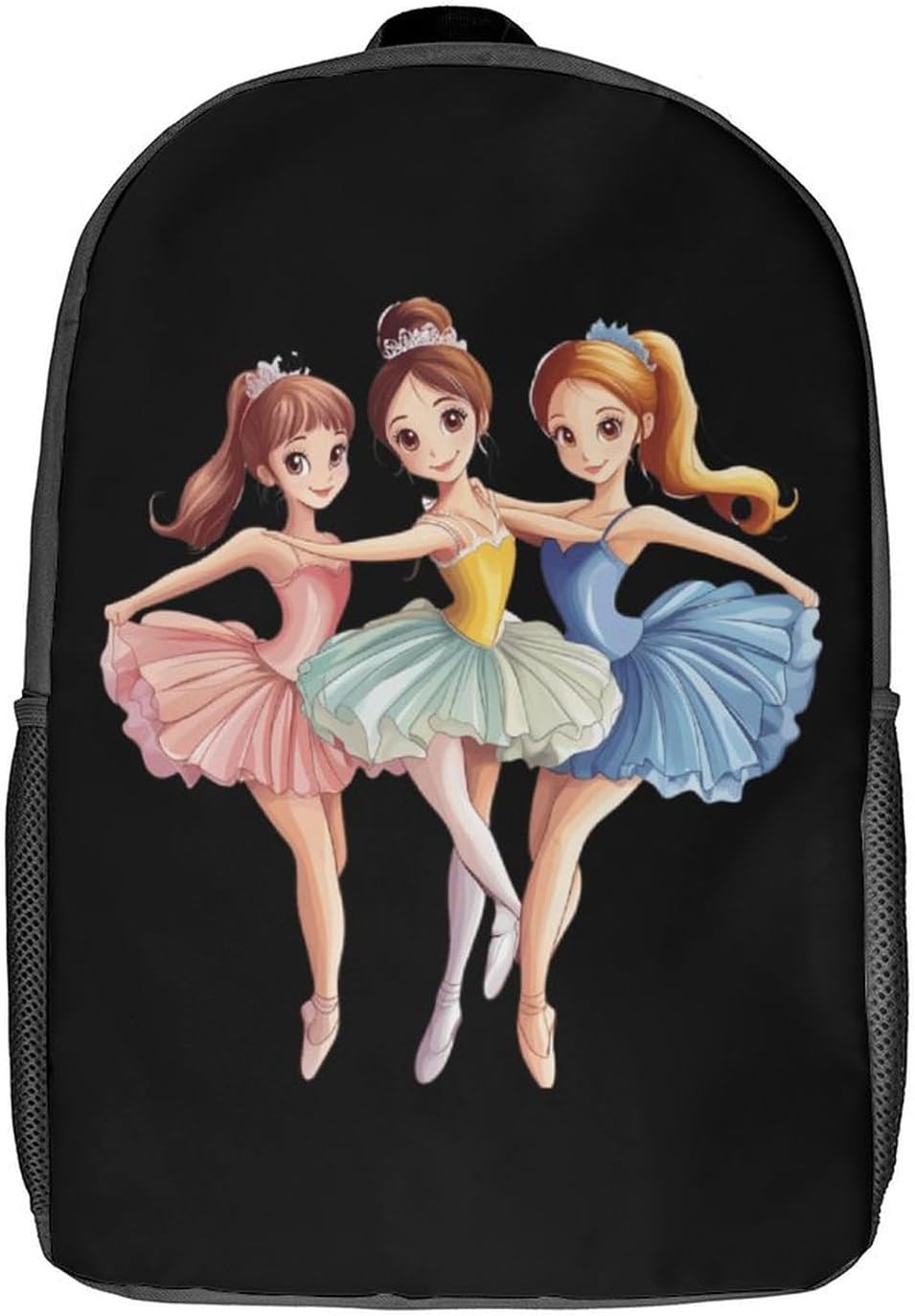 Cute Ballet & Ballerina Laptop Backpack for Men Women 17 Inch Shoulder Bag Travel Daypack