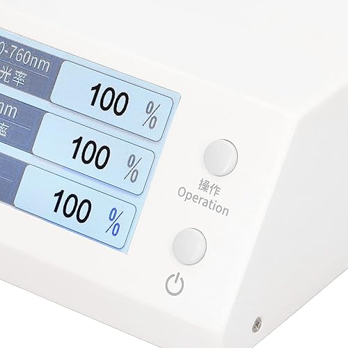 Miniatura 8 de Probador de transmitancia de luz, espectrómetro portátil de ajuste inglés chino 0.1% Resolución infrarroja UV visible luz para equipos ópticos de