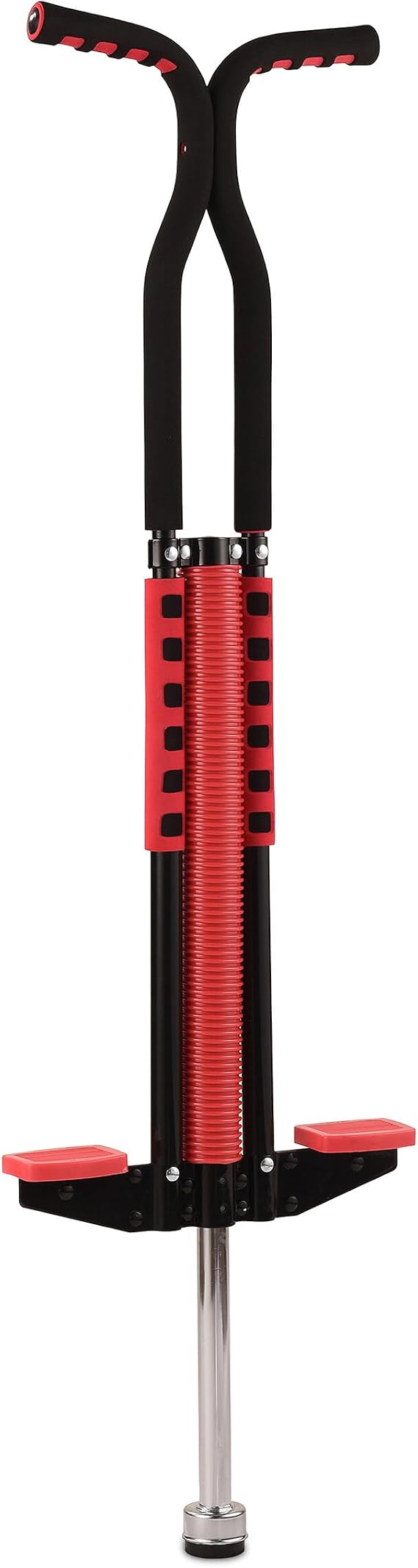 Relaxdays Relaxdays Pogo Stick Rouge pour Débutants jusqu'à 60 kg