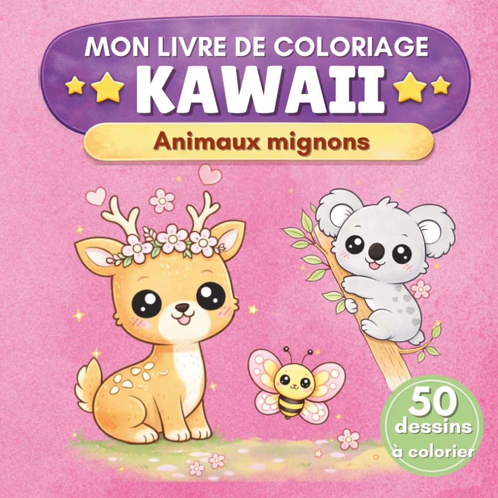 Animaux mignons: Mon livre de coloriage kawaii