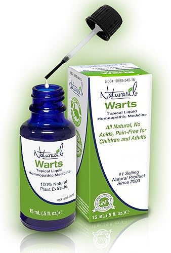 Naturasil Removedor de verrugas para niños y adultos  Fórmula tópica a base de plantas con tuja, árbol de té y aceite de ricino  Suave, indoloro,