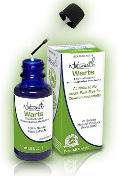 Naturasil Wart Remover for Kids & Adults | Plant-Based Topical Formula with Thuja, Tea Tree & Castor Oil | Gentle, Painless, No Iodine | 15mL