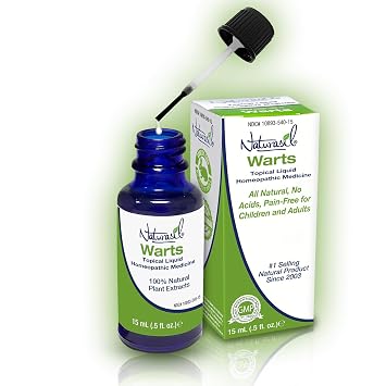 Naturasil Natural Wart Remover for Kids & Adults, Made in USA - 15 mL