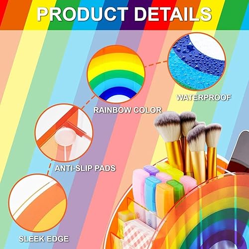 Miniatura 3 de Soporte acrílico para bolígrafos, organizador de escritorio transparente, organizador de bolígrafos para escritorio, lindo soporte para lápices,