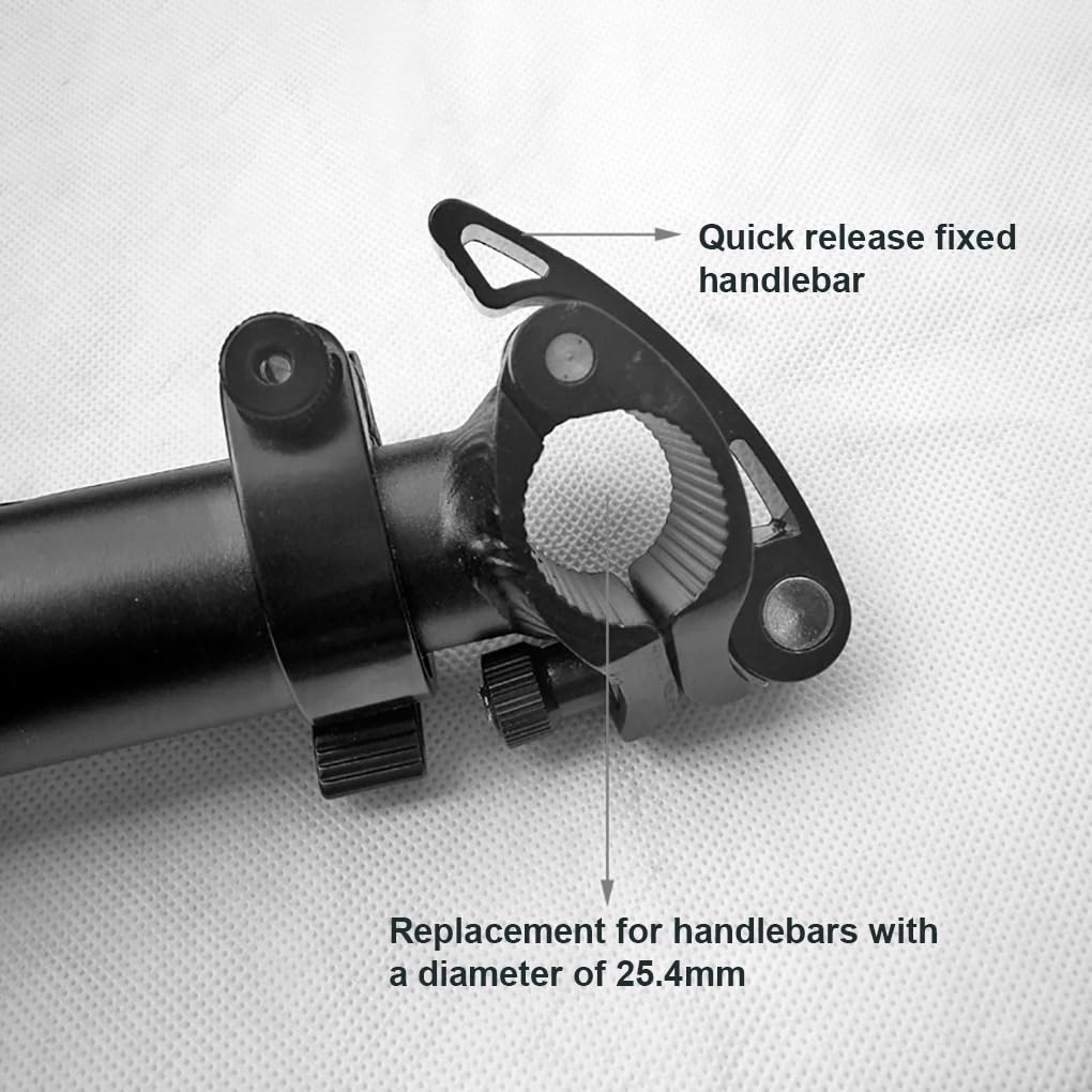 Vástago de bicicleta plegable de aleación de aluminio ajustable para horquilla delantera, tubo de cabeza para modificar al aire libre, accesorios de repuesto para manubrio