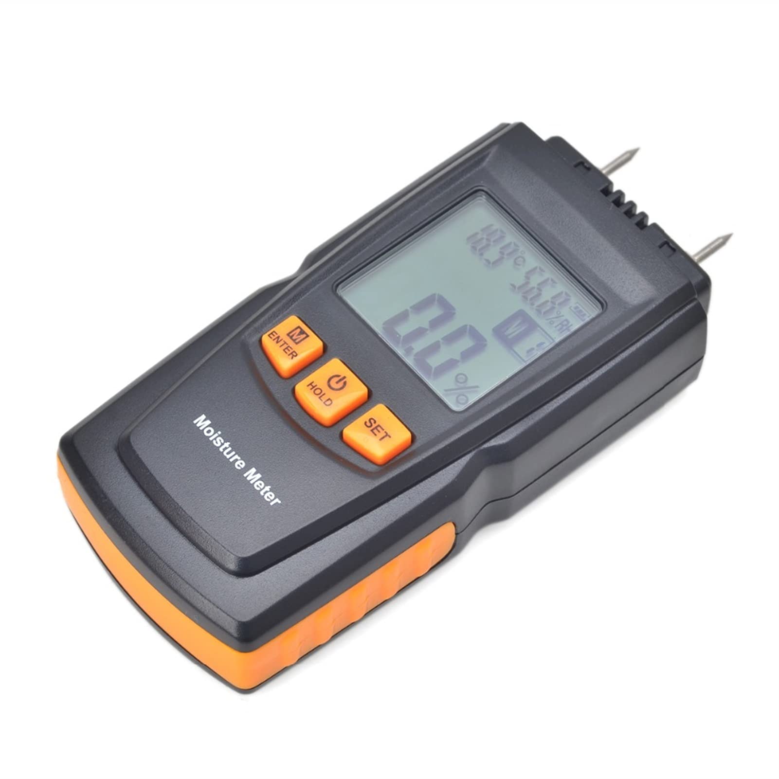LCD-Display Holzfeuchtigkeitszähler digitaler Luftfeuchtigkeitsholz-feuchter Detektor-Temperatur-Hygrometer-Tester