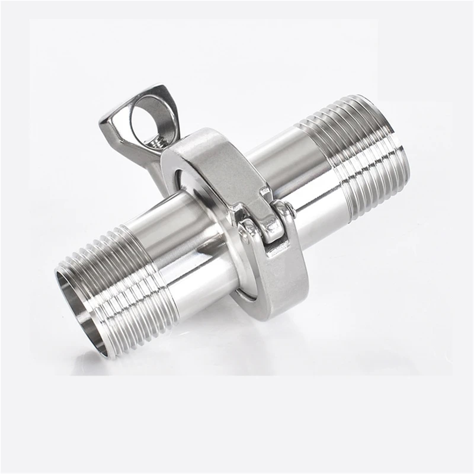 Adaptador de férula de rosca interna y externa de acero inoxidable SS304 con junta Sillicon (rosca interior, collar DN15 de 50,5 mm)