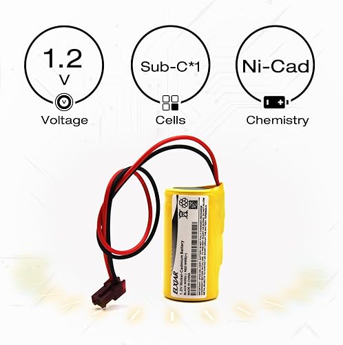 Miniatura 2 de elxjar Paquete de 5 baterías de repuesto para Lithonia ELB0320, ELB1P201N2, ELB1P201N2, ELB1P2901NB, ELB1P201NB, ELB1210NB, señal de salida, luz de