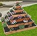 Produktbild Pflanzpyramide Kräuterbeet Hochbeet Pyramide Kräuterpyramide Frühbeet Pyramide Holz Sibirische Lärche