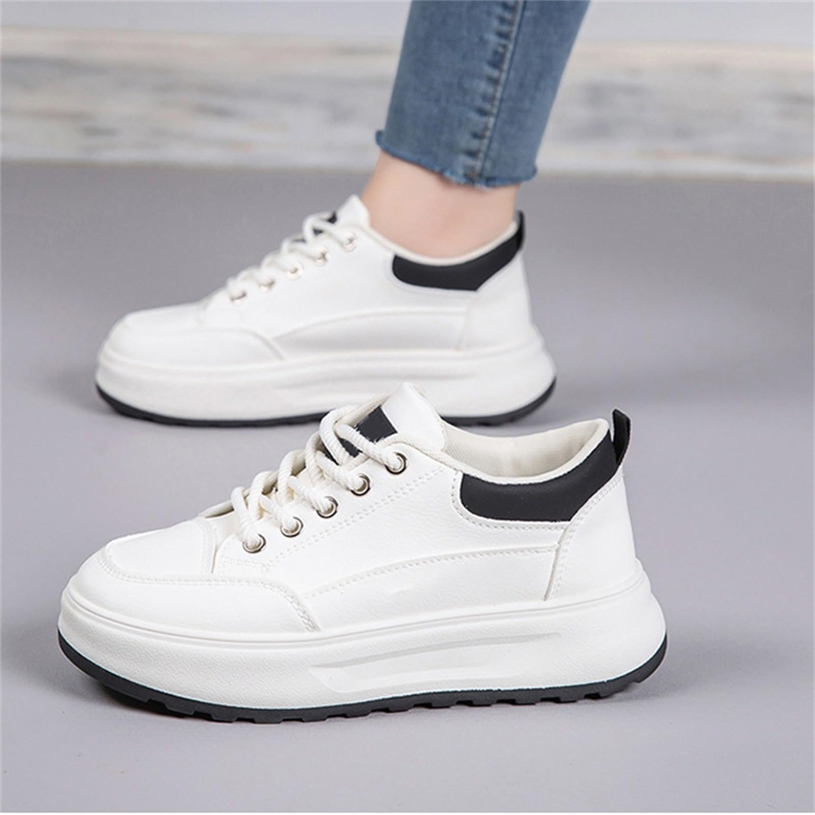 Scarpe Donna da Passeggio Sneakers Casual Sintetica con Fori Antiscivolo per Lavoro e Uso Quotidiano Scarpa da Ginnastica Donna Running Casual e Quotidiano