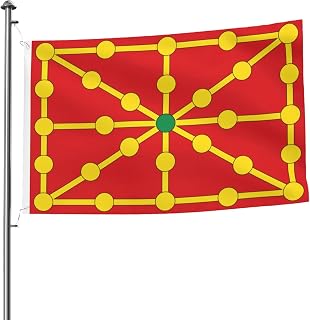 Bandera De Reino De Navarra Flags For Outside 5x8 Ft Double Sided Heavy Duty Yard Decor Flag Durable Home Garden Party Welcome Banner 5by8