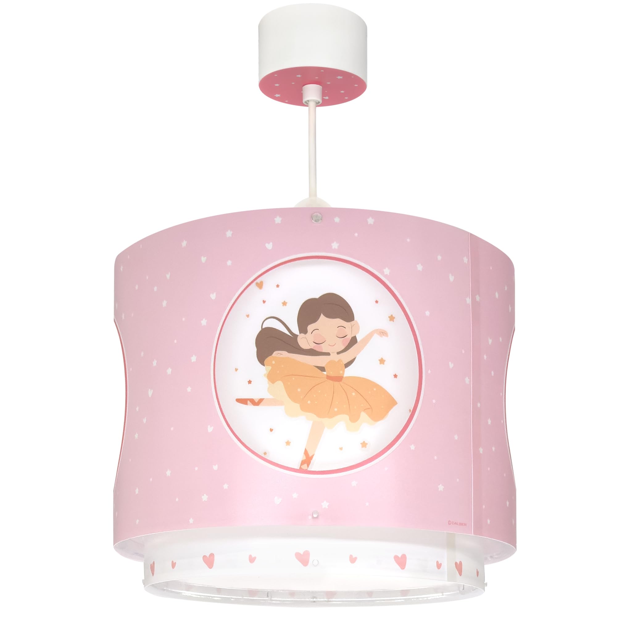 Dalber Lámpara Infantil De Techo Colgante Princess Dance Bailarina rosa, 60912, E27