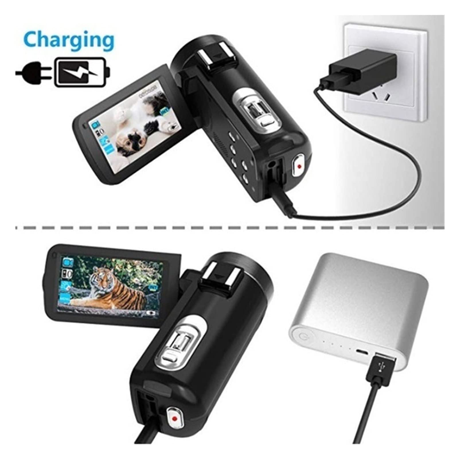 Videocamera digitale registratore, Videocamera videocamera 4K VLOGGING PERSAGGIO for la visione notturna del telecomando WiFi in diretta fotografia Touch Screen scattare foto per riunioni di famiglia,