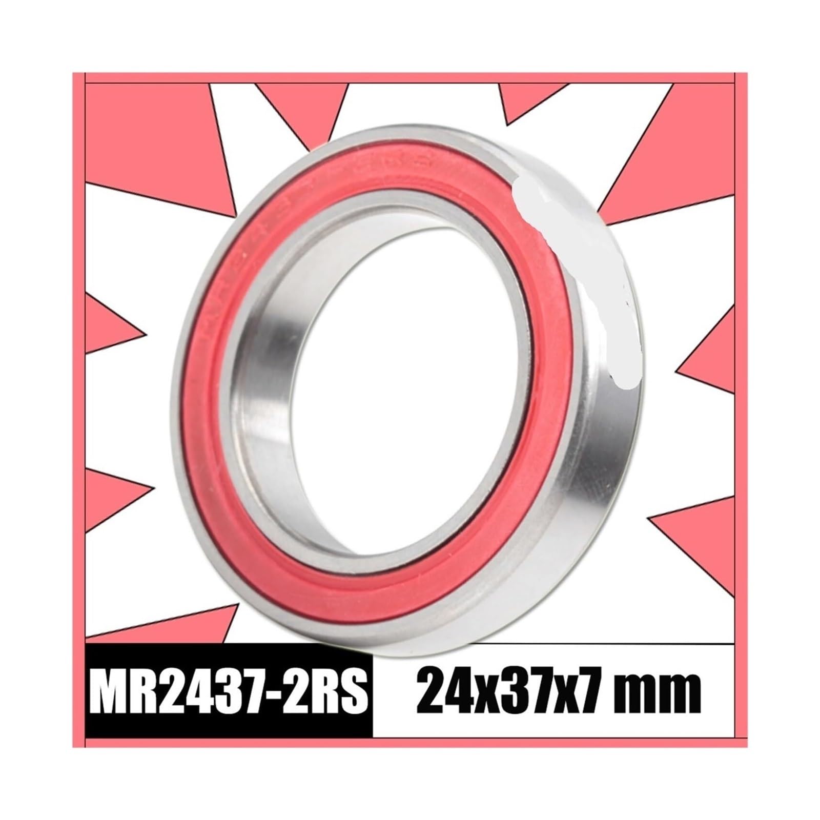 Łożysko, MR2437-2RS Łożysko 24 * 37 7 Mm (1 szt.) ABEC-3 MR 24377 RS Rower BB90 Dolny wspornik Kulki ceramiczne Łożyska