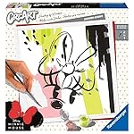 Ravensburger - CreArt Modern Minnie/Disney Minnie Mouse - Square Format - Adult Number Painting - Creative Activities - Relaxation - Decorative Picture - 20128