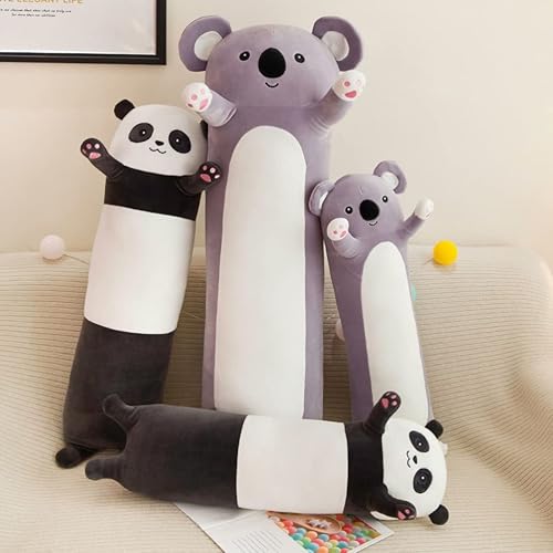 Miniatura 6 de Almohada larga de felpa de panda, suave almohada de cuerpo largo de panda, bonita almohada de peluche de panda para niños, almohada larga de panda