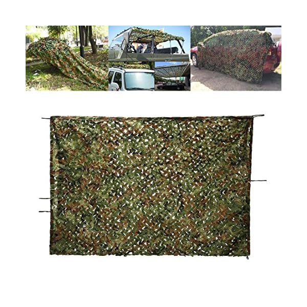 Joytea 6 x 6 m Tarnnetz Waldtarnung Armee Netz Tarnung Tarnung Dekoration Wald – Bild 3