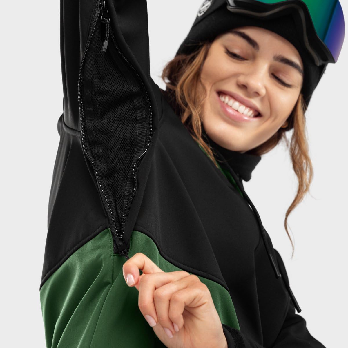 SIROKO - Giacca da Snowboard da Donna W1-W Evergreen