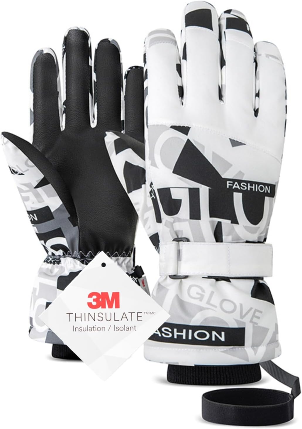 Winter Ski Gloves Waterproof Windproof Snow Gloves Thermal Insulated Touchscreen with Pocket for Men Women Cycling Hiking Outdoor Sports Work