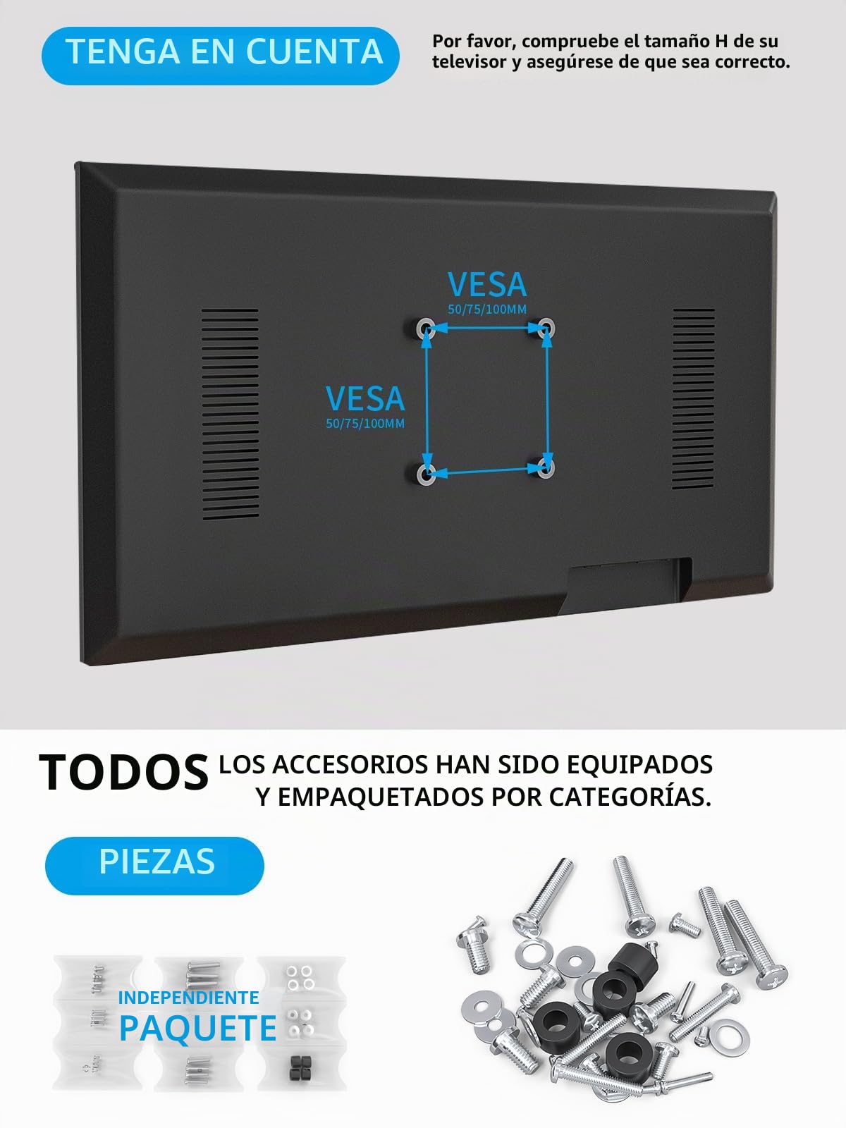 Soporte para dos monitores - Soporte de sobremesa vertical con brazo para dos monitores de ordenador de 13 a 34 pulgadas con giro, inclinación, altura ajustable, VESA 100 x 100 mm, 75 x 75 mm AX05TB02