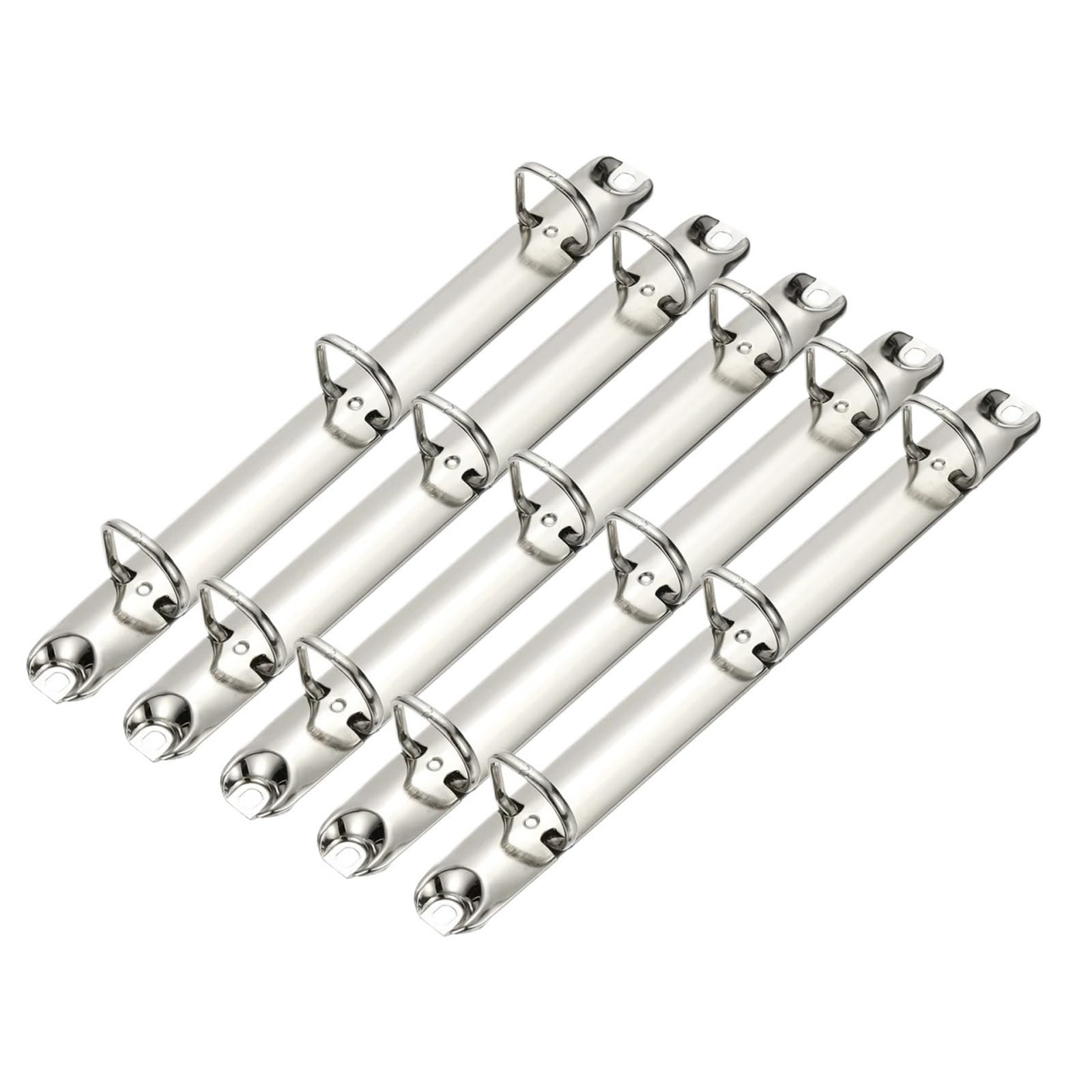Clip foglie sciolte in metallo multicolore, Meccanismo for raccoglitore ad anelli A5 Sostituzione a 3 fori for riempimento di carta fai-da-te 6 pezzi dimensioni multiple(210x26x50mm)