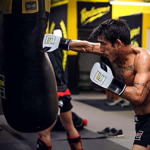 Miniatura 6 de Combat Corner Pro Fight 2.0 - Guantes de boxeo de piel de vaca con cordones para hombres y mujeres, MMA, Kickboxing, Muay Thai Sparring y guantes de