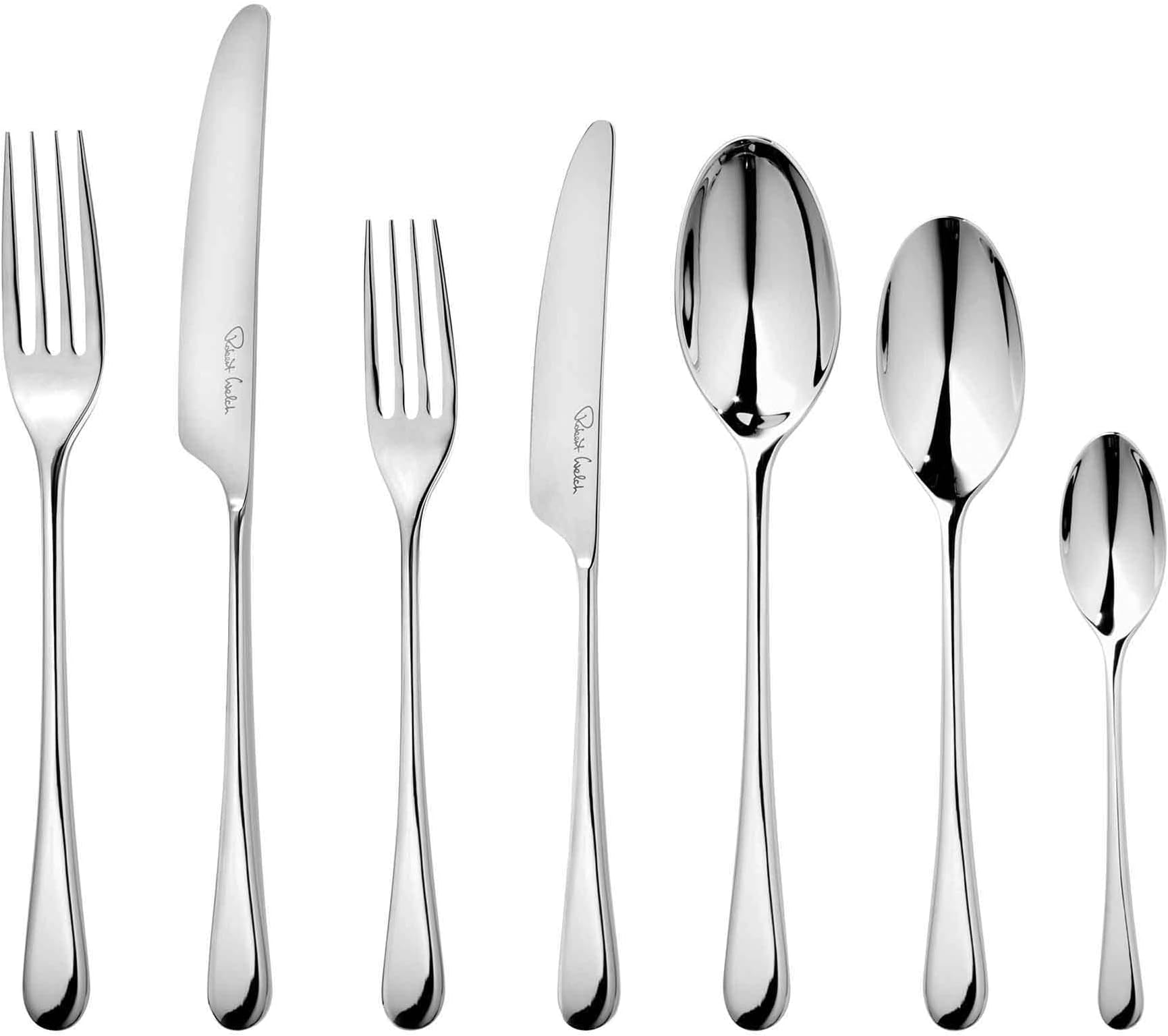 Iona Bright, 84 Piece Cutlery Set for 12 People. Made from Stainless Steel. Dishwasher Safe.