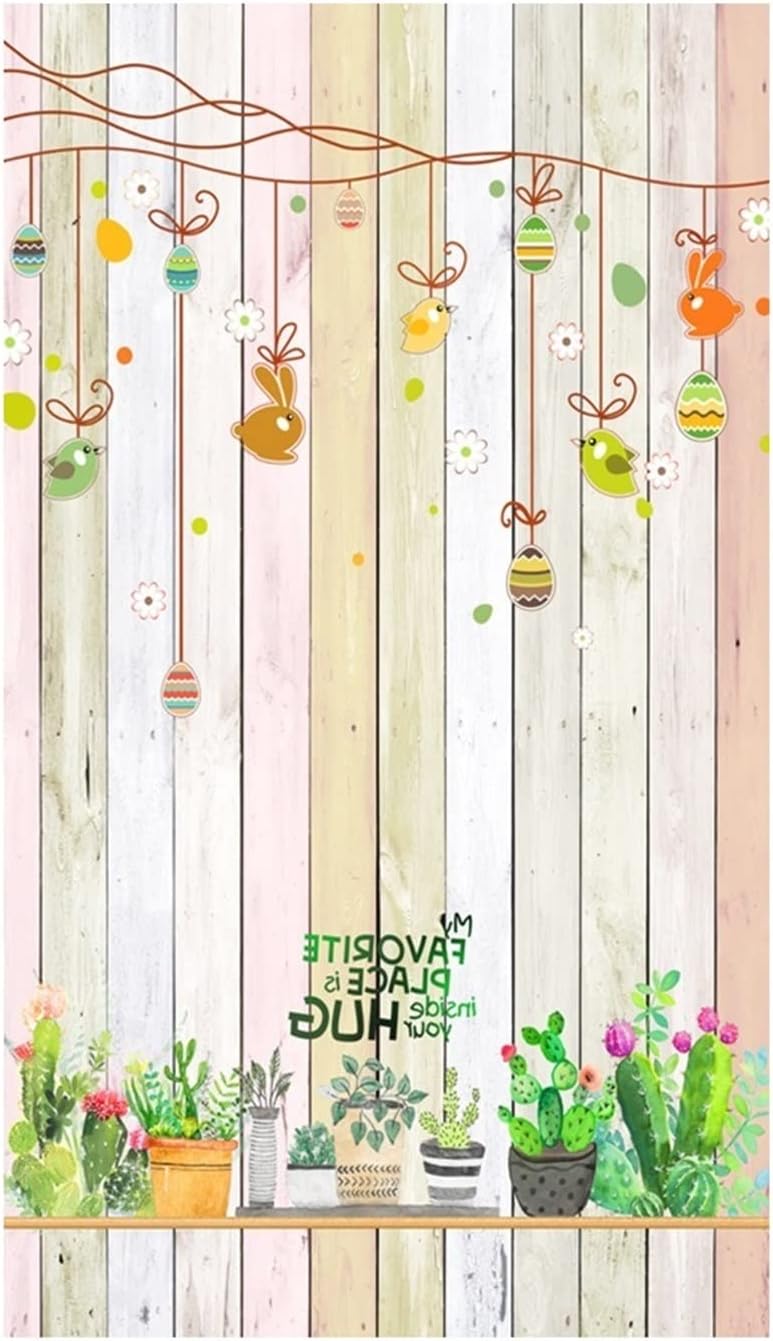 HEXEH Decorative Window Film Privacy Window Film Opaque No-Glue Grain Plants Decorative Glass Covering Static Cling Frosted Window Stickers Privacy Window Film (Color : 90x200cm)