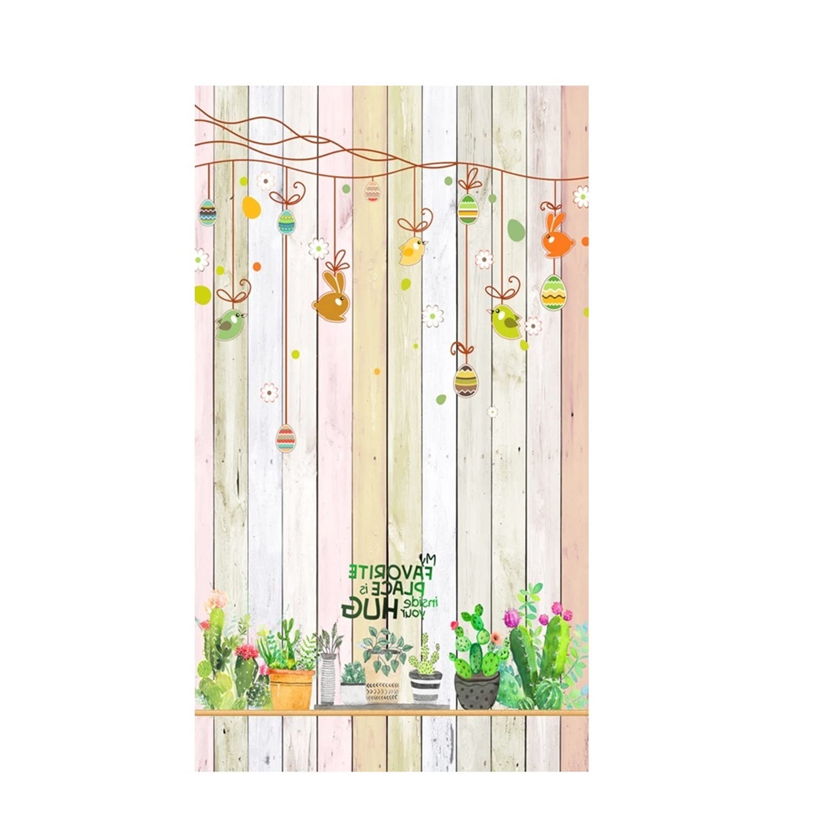 Film de fenêtre opaque à motif plantes, vitrage dépoli statique sans colle, 50x100cm