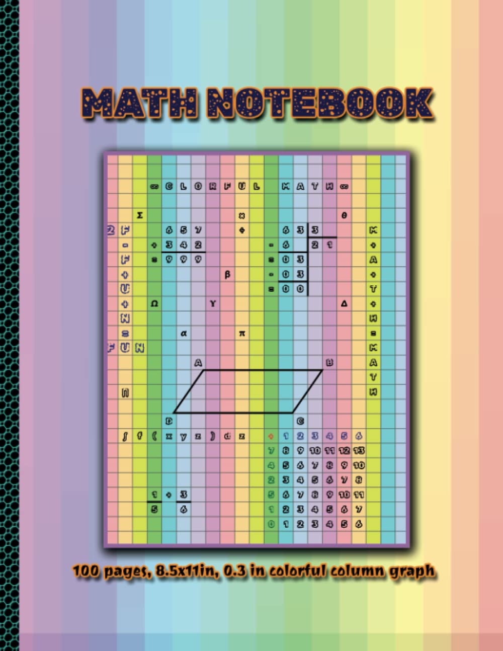 Amazon.com: Math Notebook: Composition Notebook with Colorful Columns ...