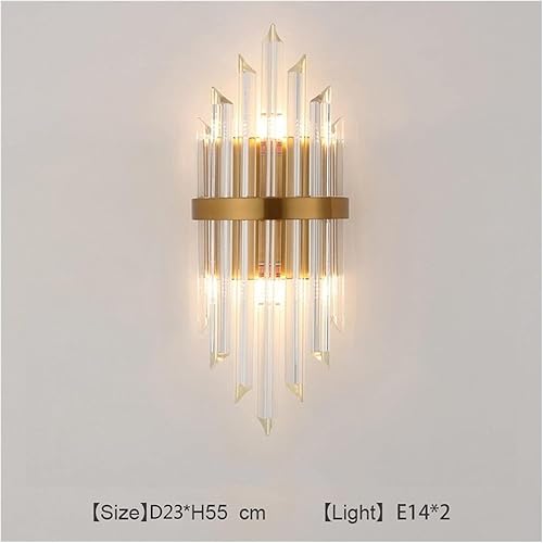 Miniatura 2 de Wall Lamps Modern Sconce Indoor Fixture Stairway LED Crystal Living Room Lamp Bedroom Industrial Retro Gold Lampara,Chandelier