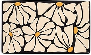 Floral Door Mat 18x30 Inch, Floral Durable Welcome Mat for Outdoor Indoo...