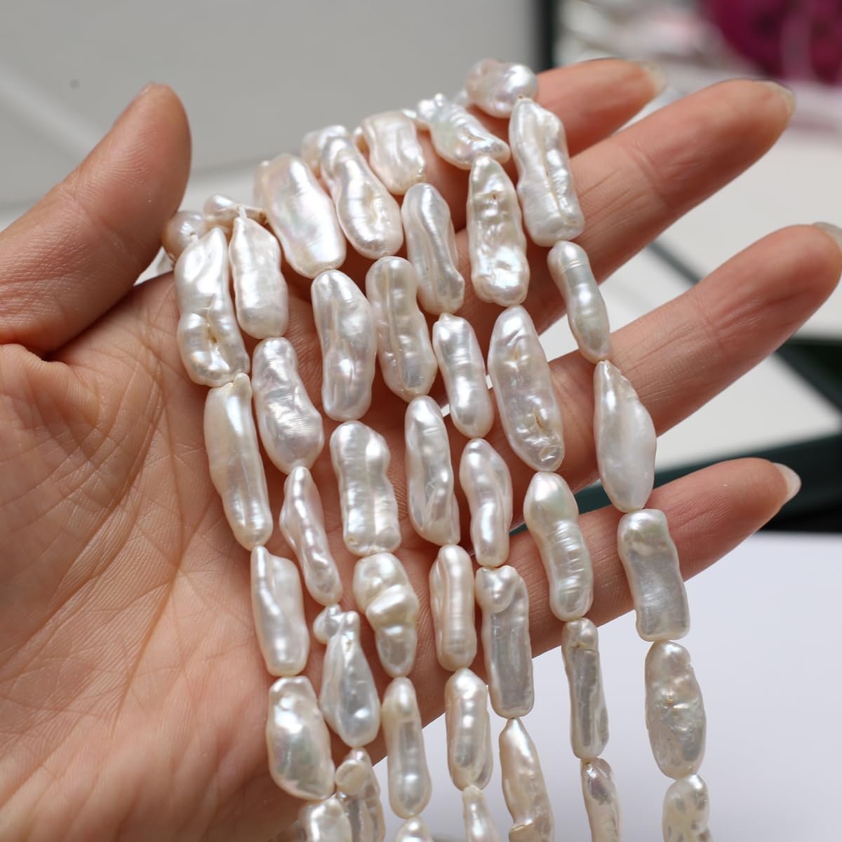 Natural Freshwater Cultured Irregular Pearl Beads Baroque Pearl Beads for Jewelry Making Neckalce Craft DIY - Image 3