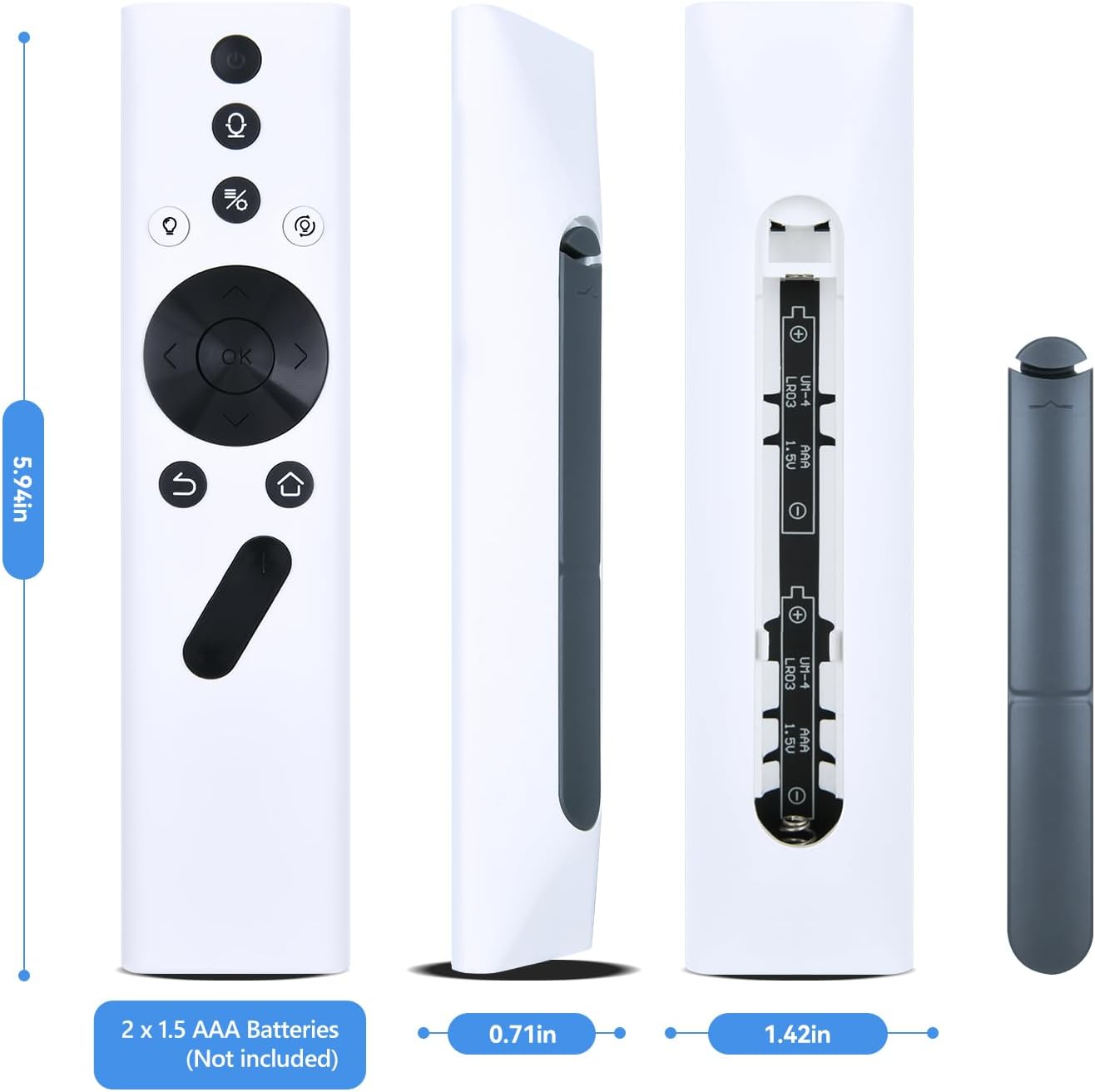 PZL New Replacement Remote Control for Xgimi Halo Plus (Halo+) Projector