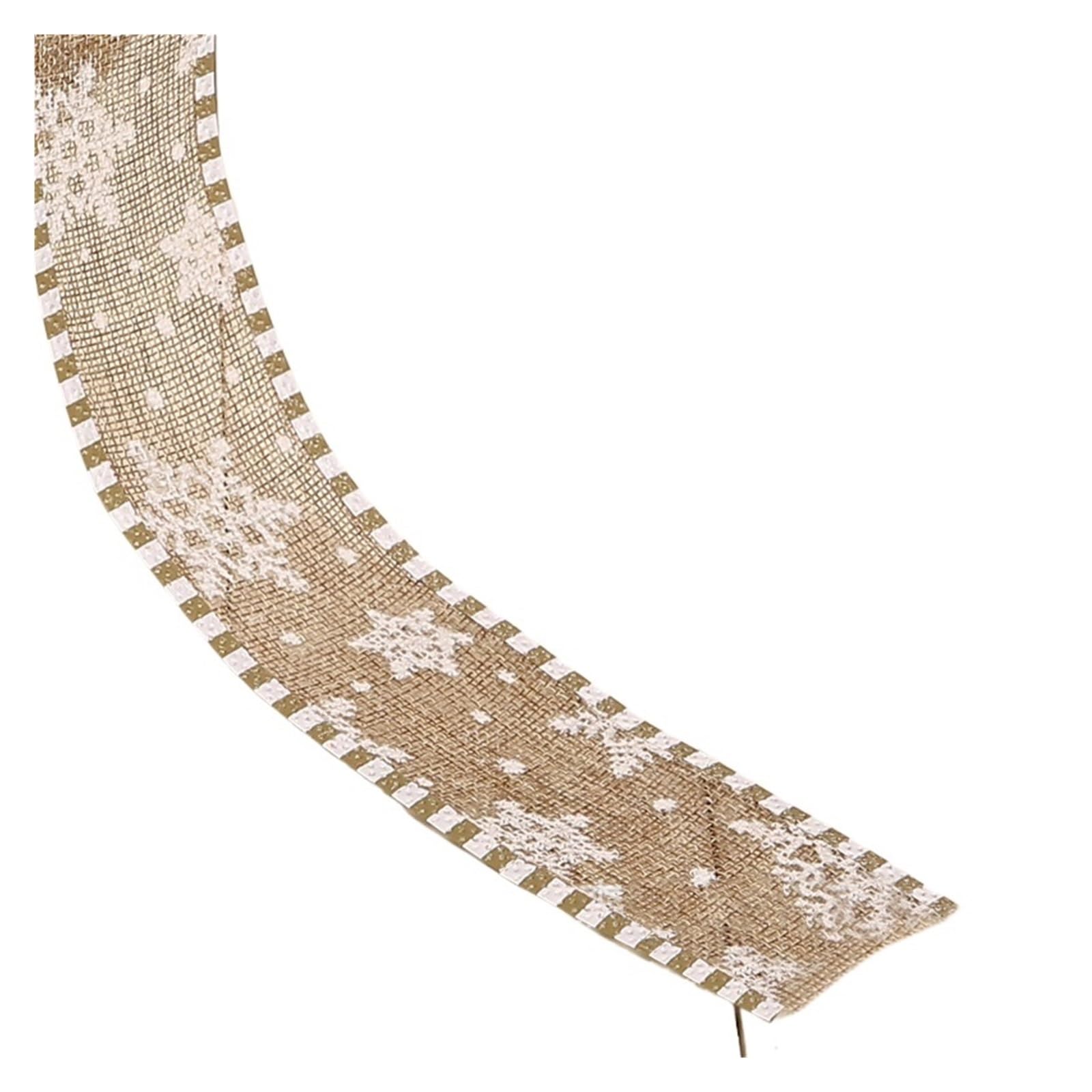 Sackleinenband, Bänder for Verpacken, 2 Meter, natürliche Jute-Sackleinenspitze, Sackleinen-Hanfband, Vintage, rustikal, for Hochzeit, Party, Weihnachten, Dekoration, DIY, Basteln, Verpackung (natürli