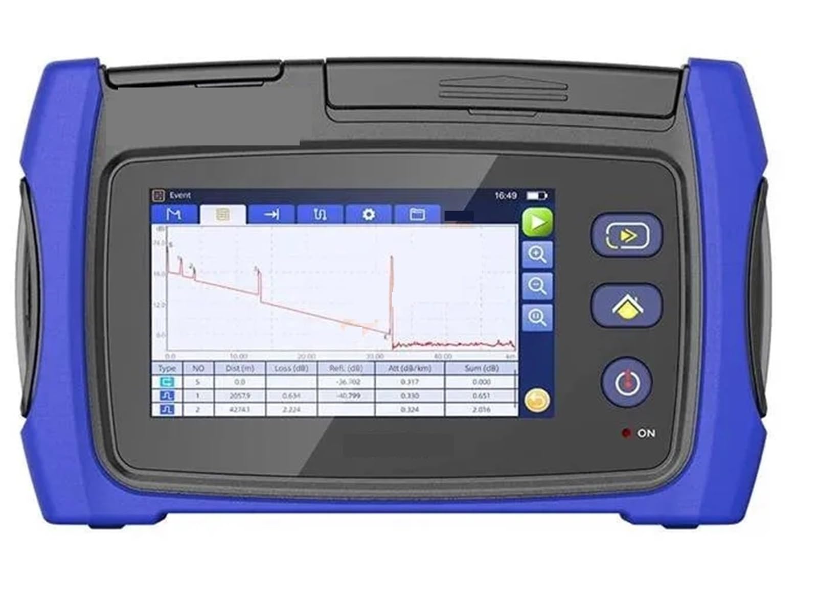 OTDR 1310/1550/1577/1625/1650nm 31dB/29dB VFL Optical Time Domain Reflektometer OPM Aktive Faser Live Tester(KL6100S1 UPC)